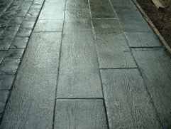 Wooden plank Stamped Concrete