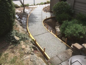 Concrete sidewalk - eagle mountain, Abbotsford BC