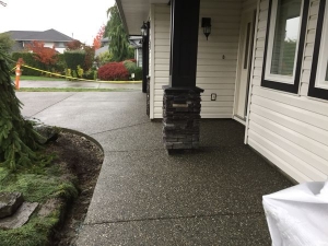 Aggregate Concrete Sidewalk