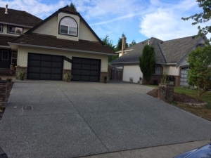 Exposed aggregate driveway - Langley BC