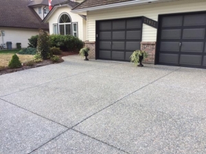 Exposed aggregate driveway - Langley BC