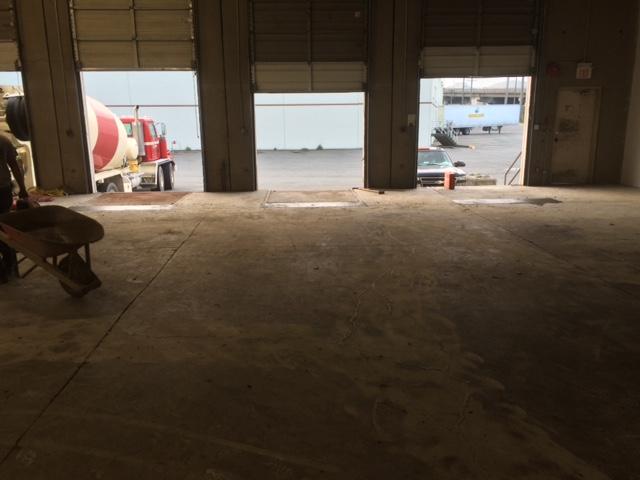 Warehouse concrete repair - Richmond BC