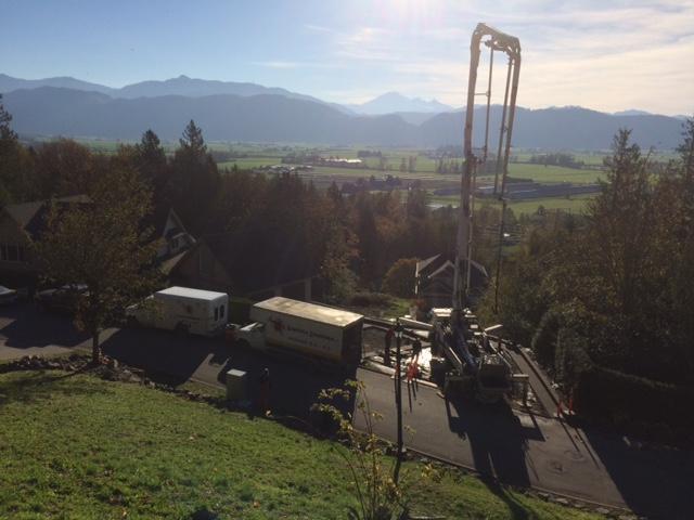 Broomed concrete driveway - Abbotsford BC