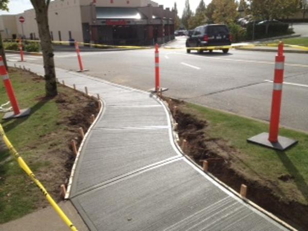 Commercial concrete sidewalk - Surrey BC