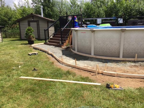 concrete pool deck forms