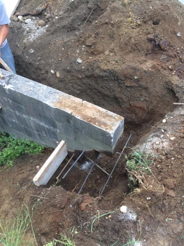 Concrete retaining wall repair in Surrey BC