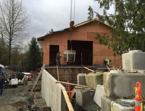 Pouring Concrete for Our New Shop