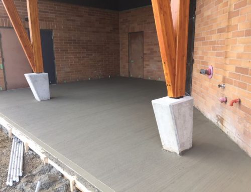 Broomed Concrete Loading Entry for Church in Langley