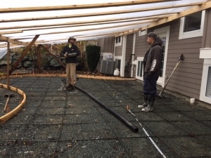 Concrete patio