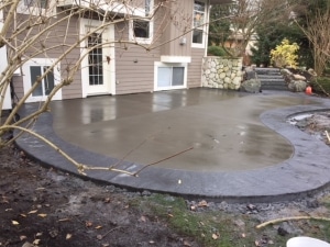 Concrete patio