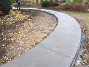 Concrete patio