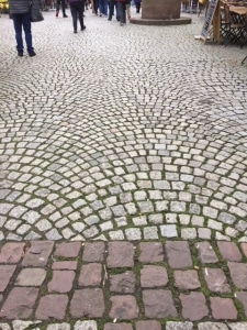 European cobblestone pattern