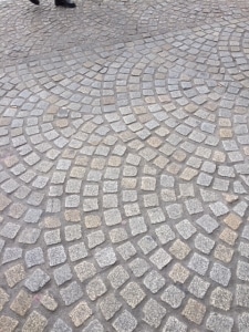 European cobblestone pattern